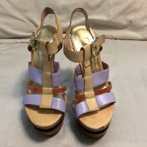 Multicolor Jessica Simpson pumps